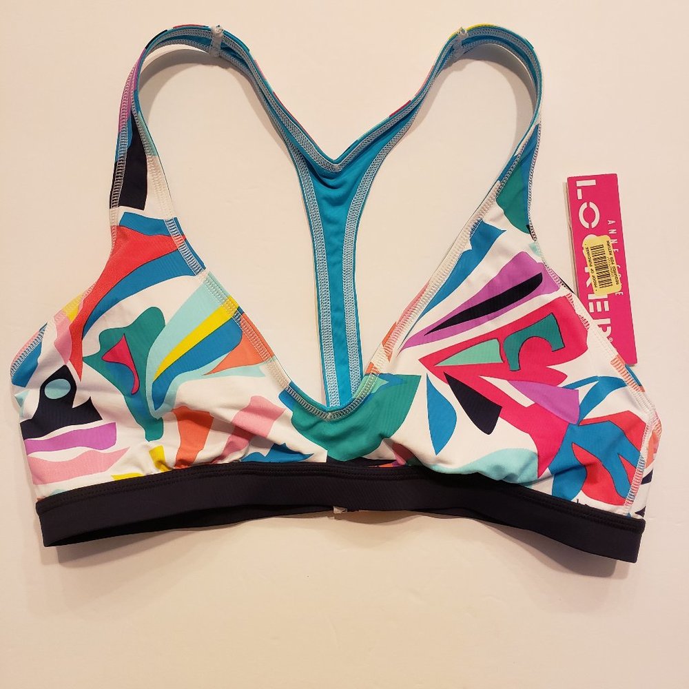 Anne Cole Locker Racerback Active Swim Top - Picture 3 of 16